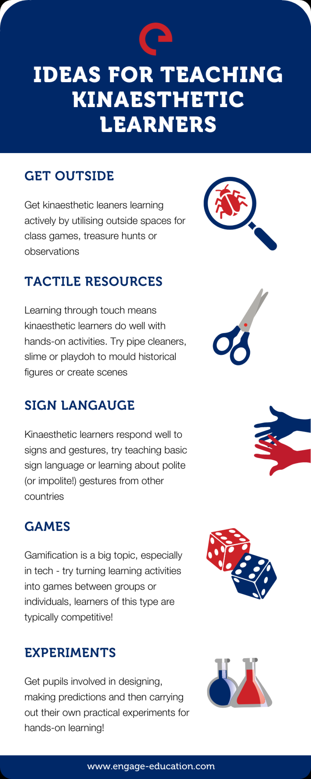 Picture of: Learning Styles: Kinaesthetic Learner Characteristics – Engage